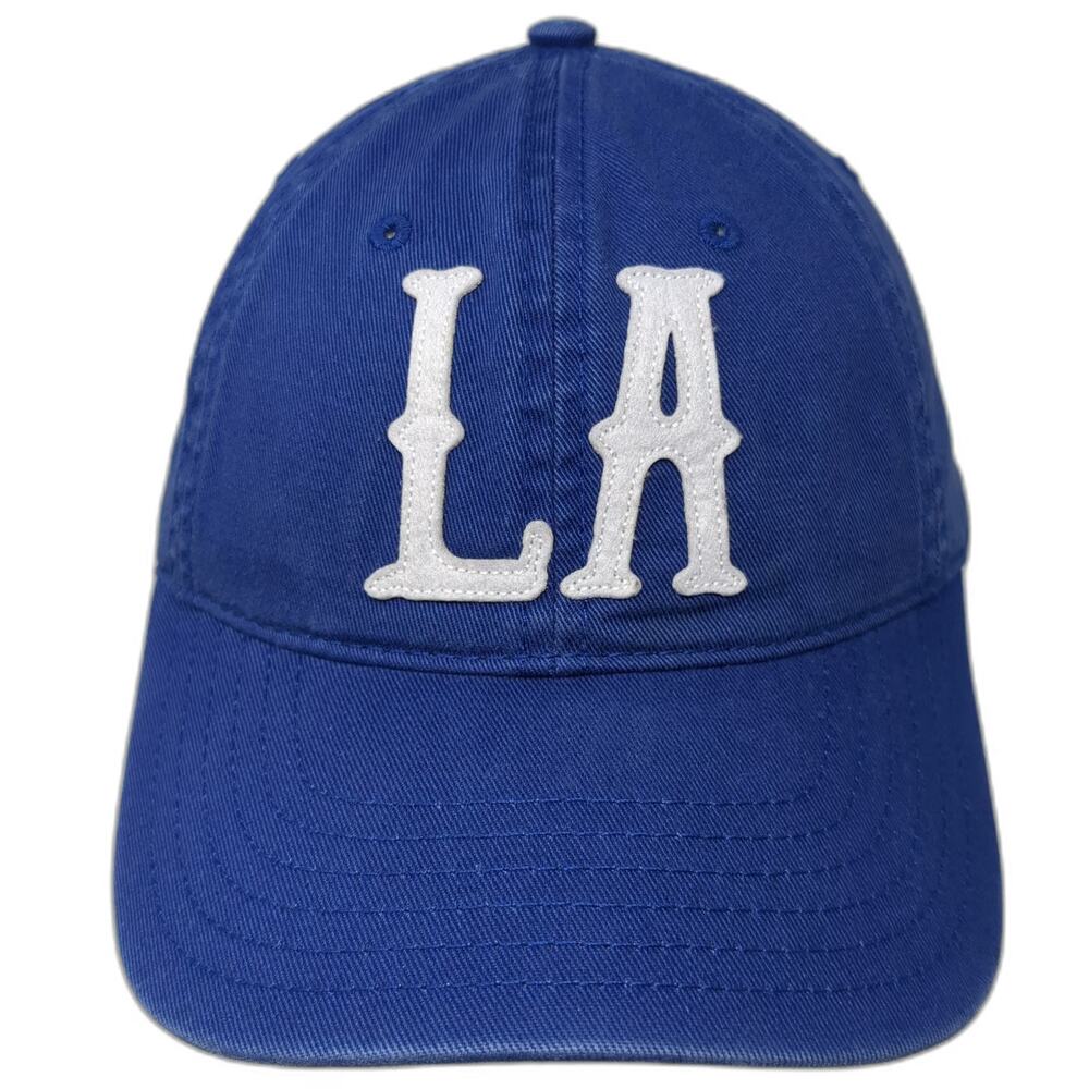 Mad Engine LA Logo Embroidered Blue Baseball Cap One Size Slideback Cotton Hat